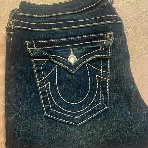 True Religion Women's Dark Blue Denim Jeans - Picture 1 of 4